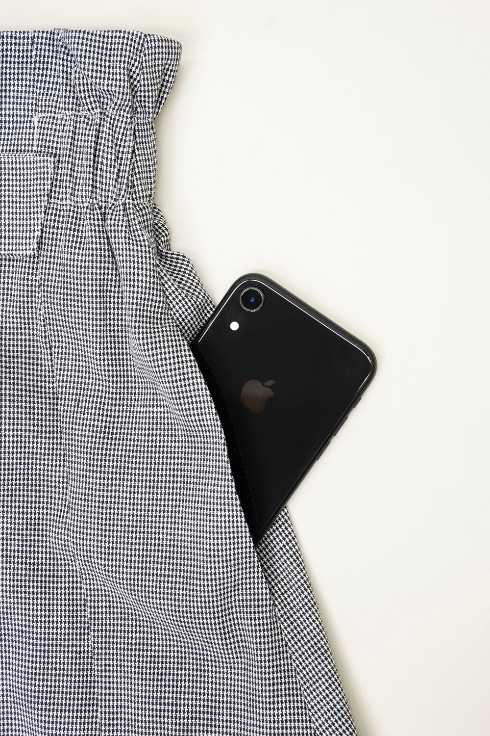 フロントバックル チェックスカート