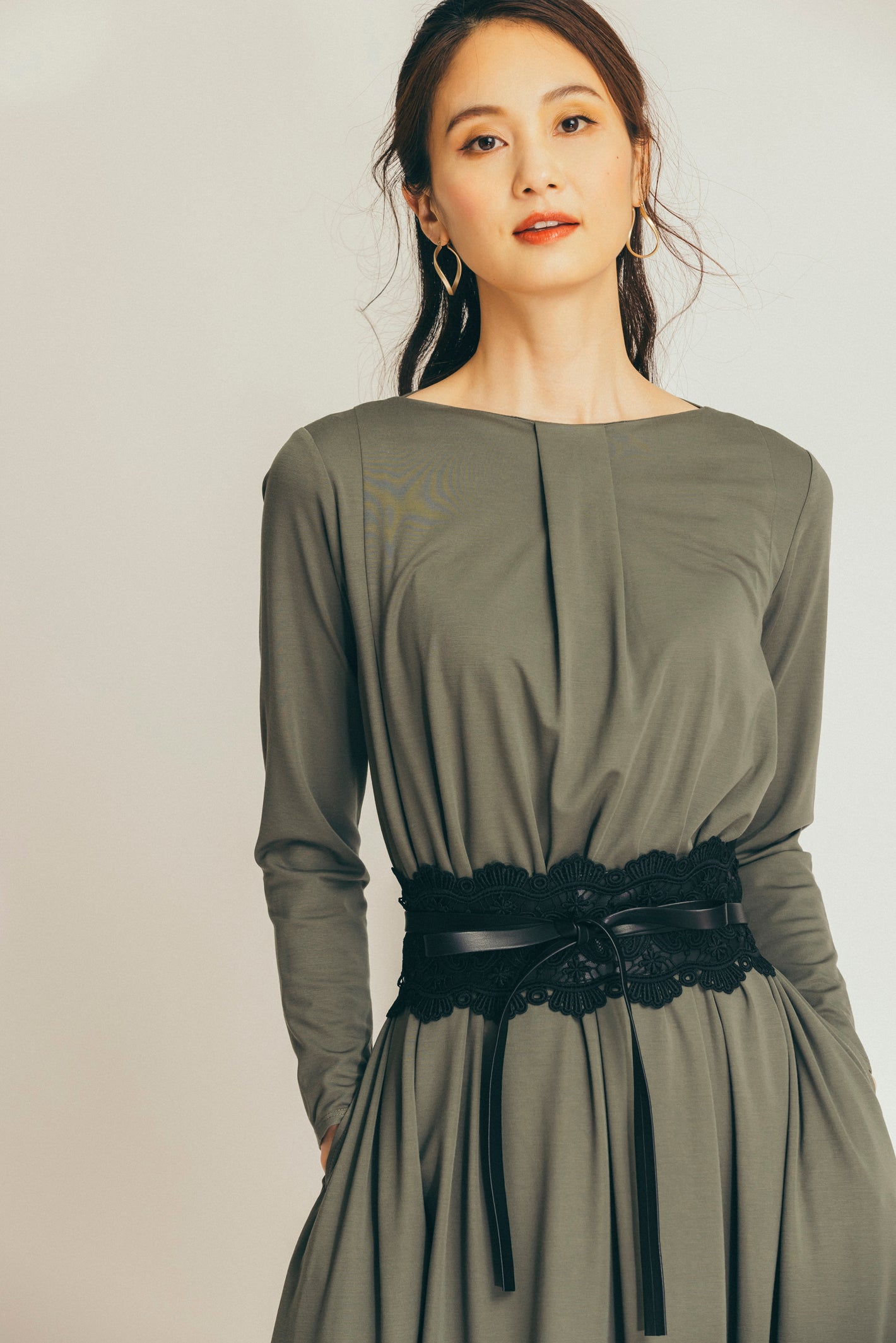 レース使いサッシュベルト NS-122