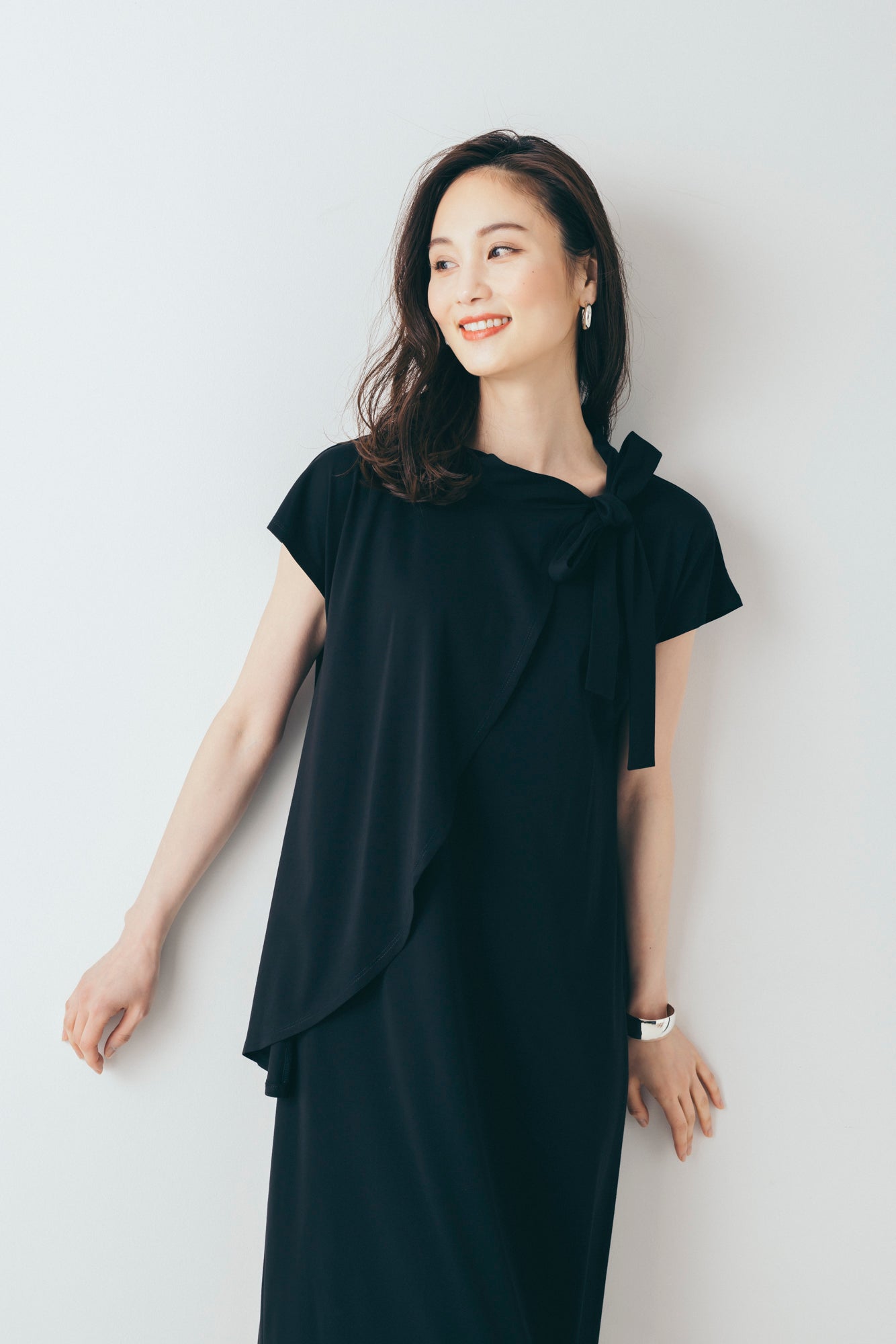 フェイクレイヤードロングワンピース NS-140