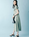 フェイクレイヤードロングワンピース NS-140
