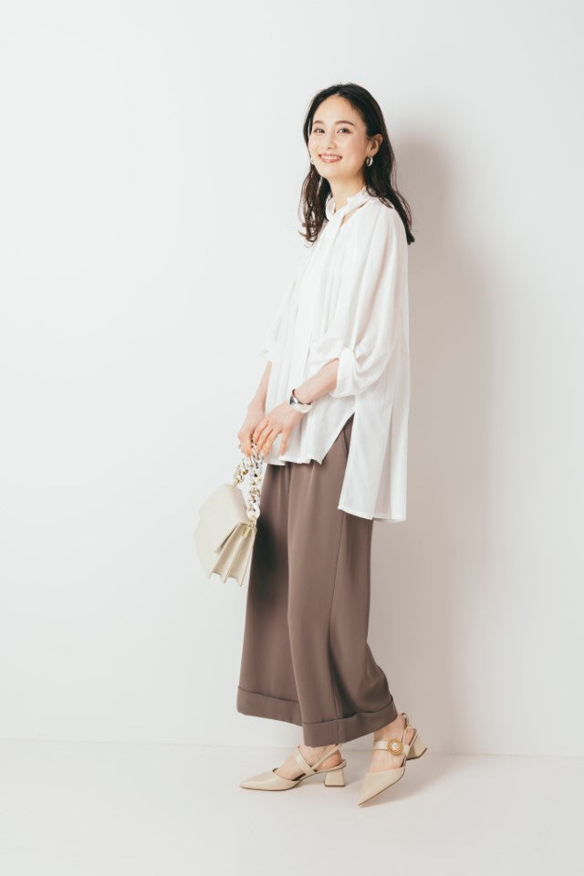 ダブルヘムワイドパンツ NS-103