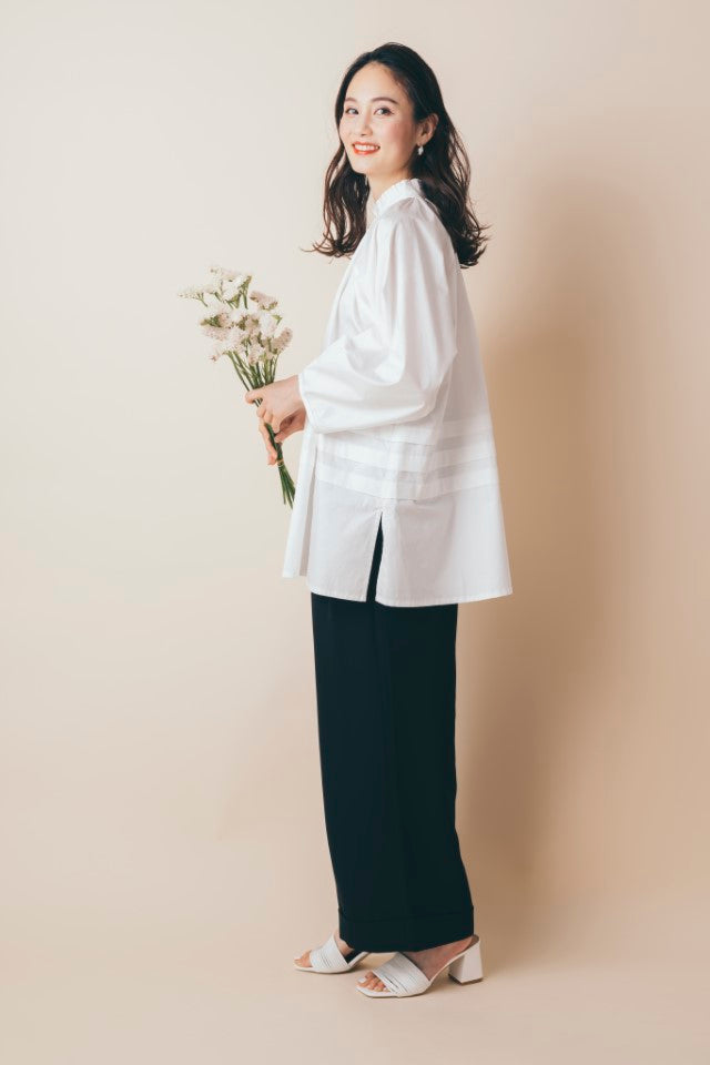 木耳边百褶领  棉束腰  NS-130