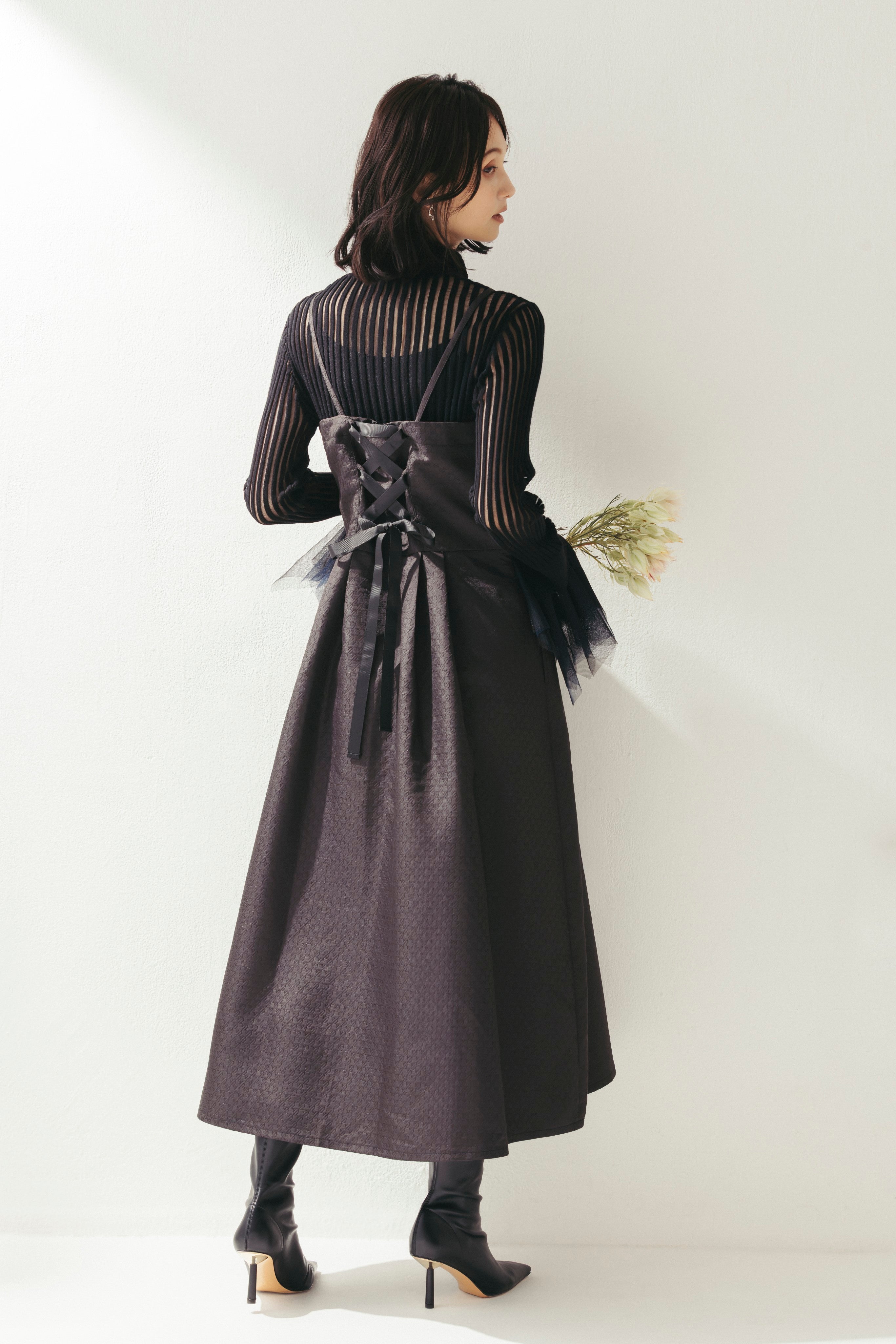 ジャカードキャミソールワンピース NS-356