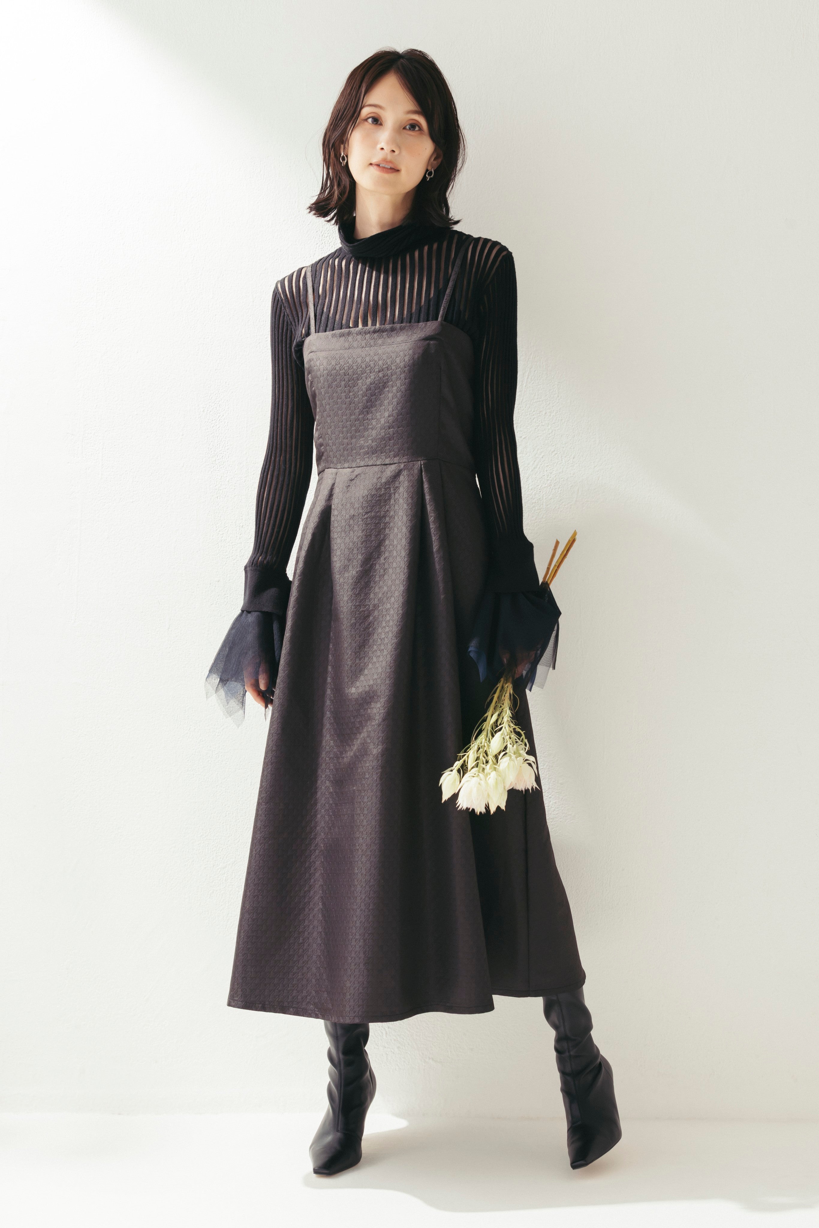 ジャカードキャミソールワンピース NS-356