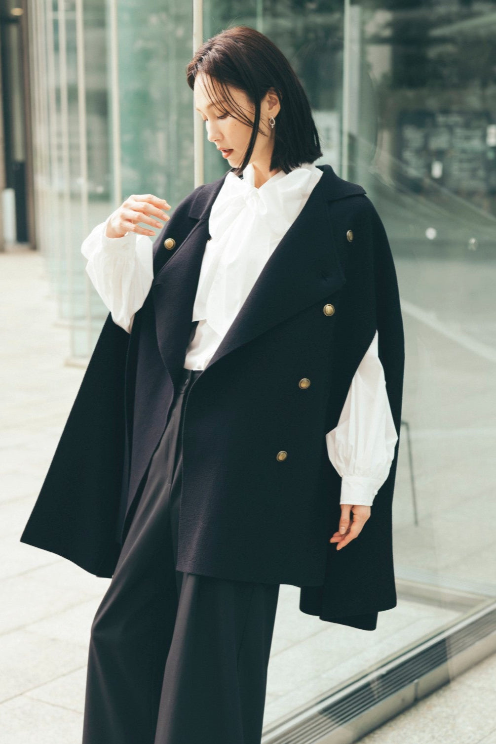 モデル170cm/Mサイズ着用