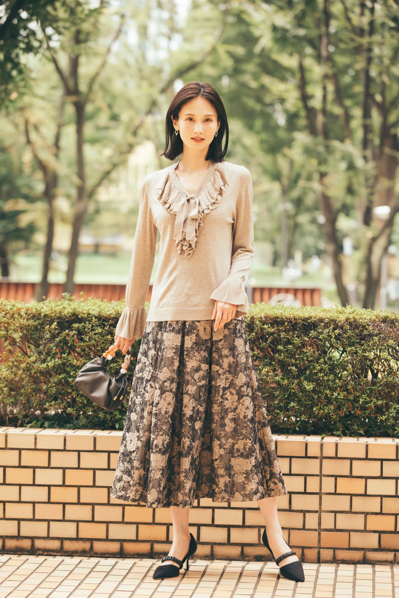 フリルニットトップ NS-336