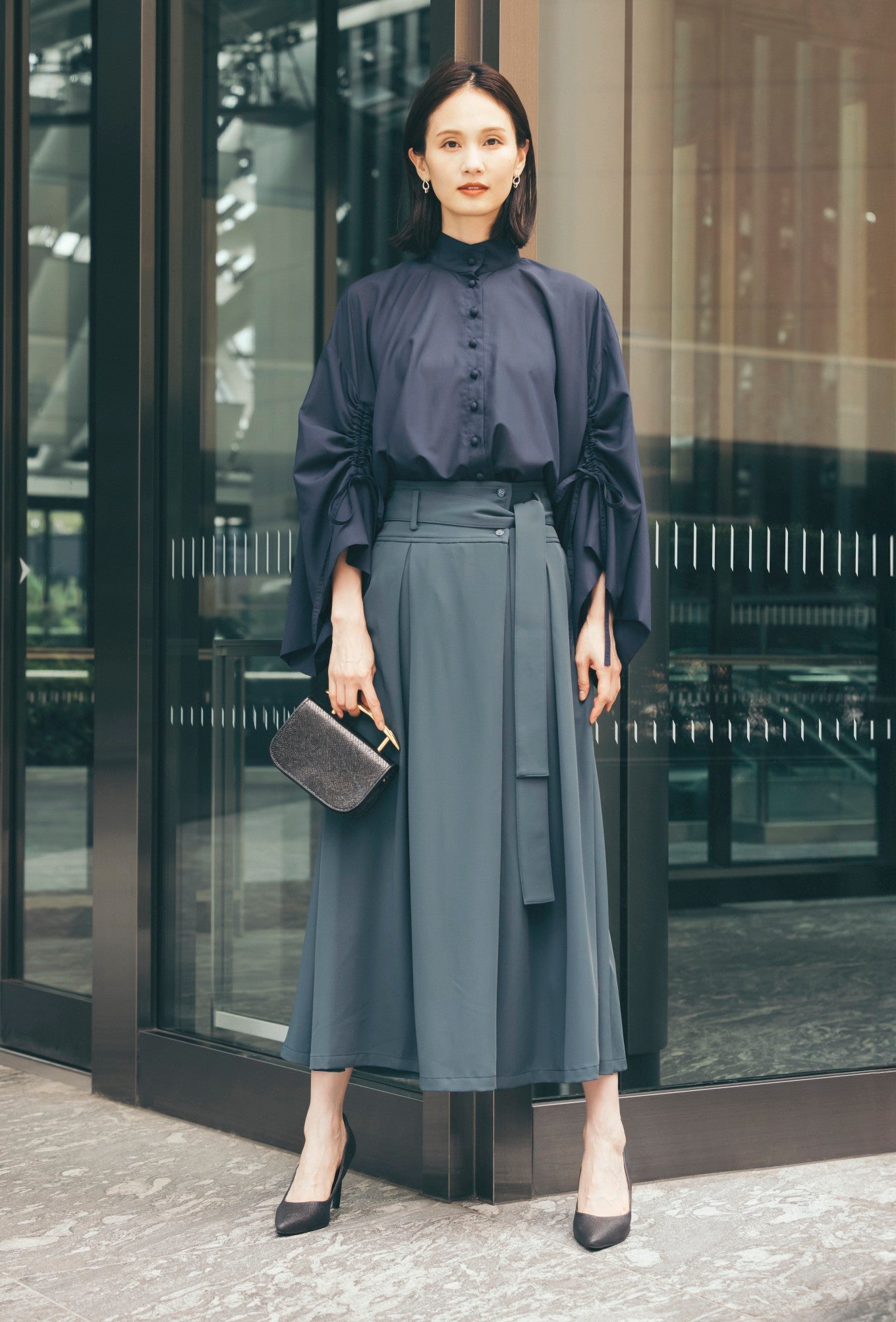 タックスカート（共布ベルト付き） NS-335