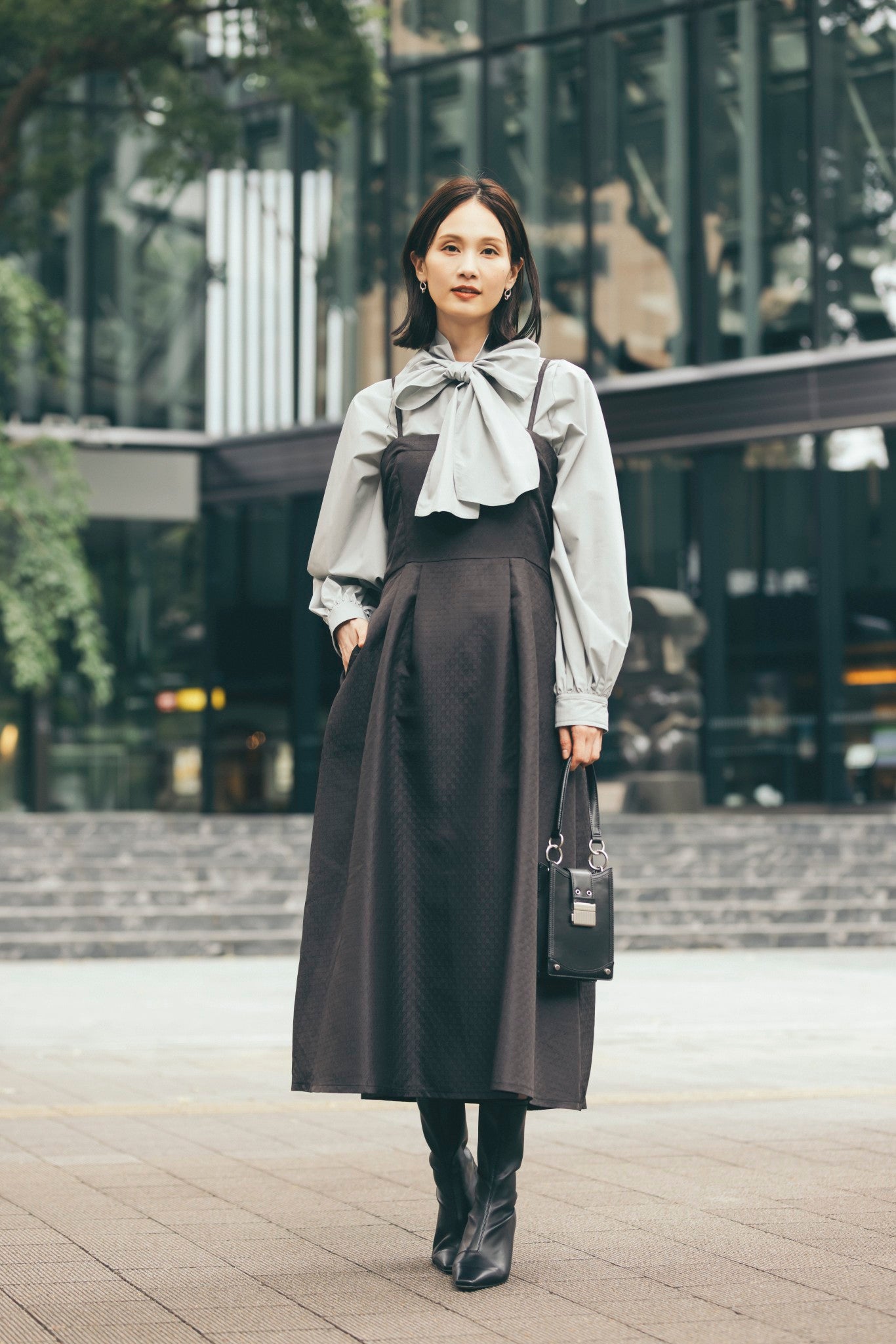 ジャカードキャミソールワンピース NS-356