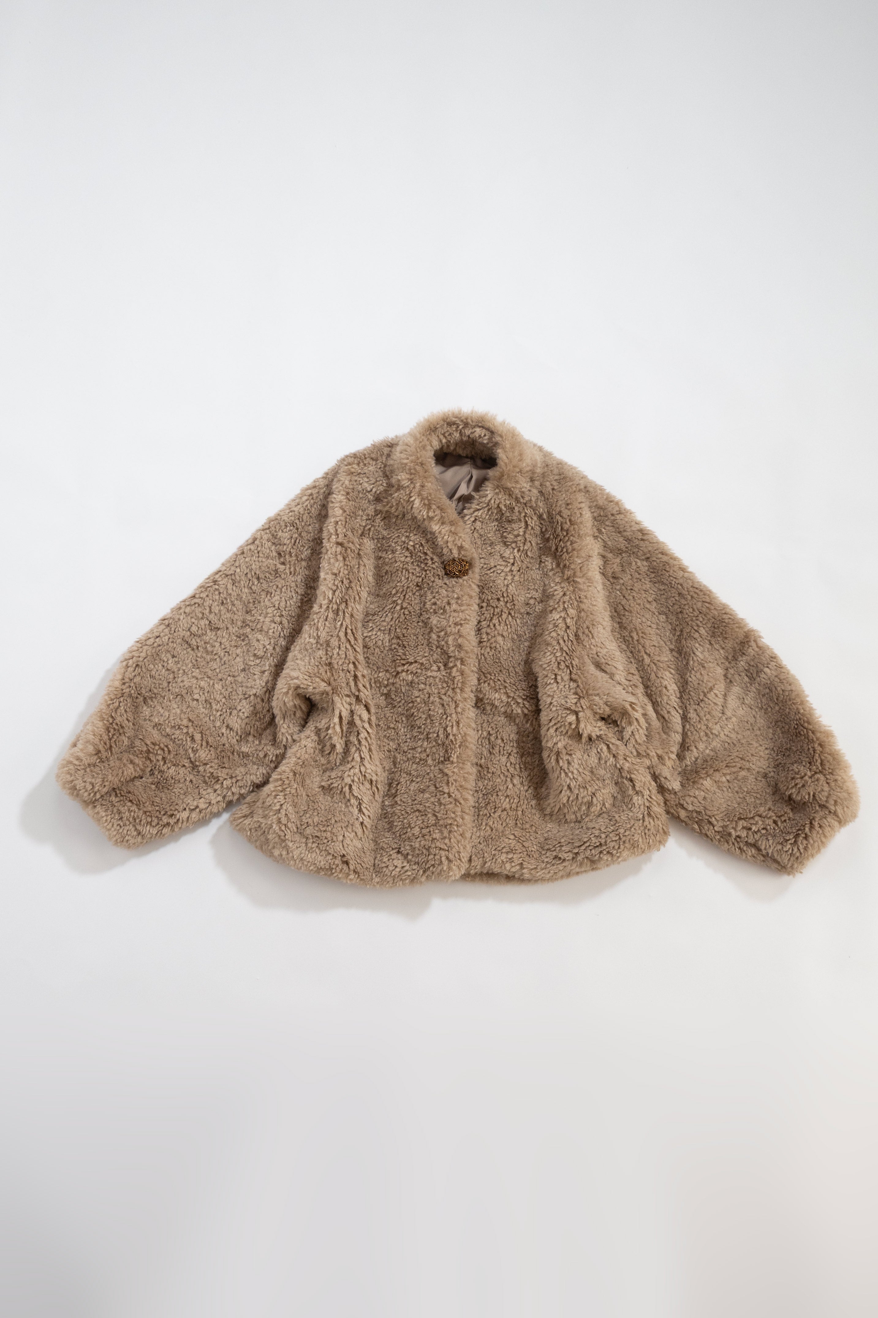 ビジュー釦ボアコート NS-343