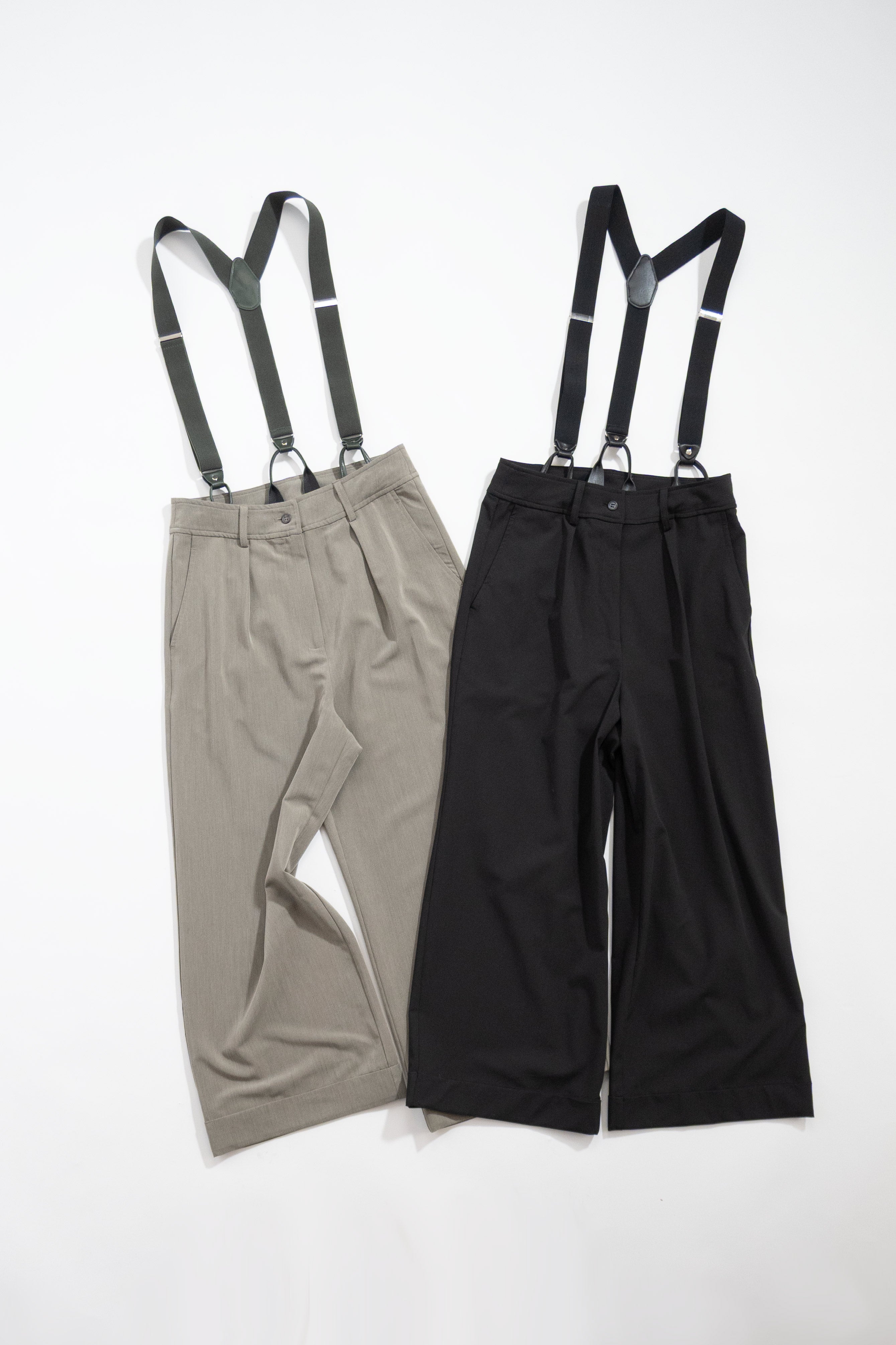サスペンダー付ワイドパンツ NS-354