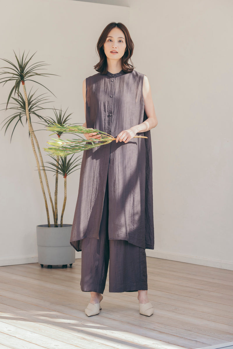 ノースリーブロングブラウス NS-375