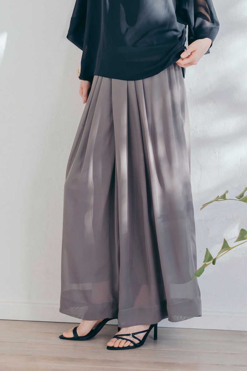 シフォンワイドパンツ NS-366