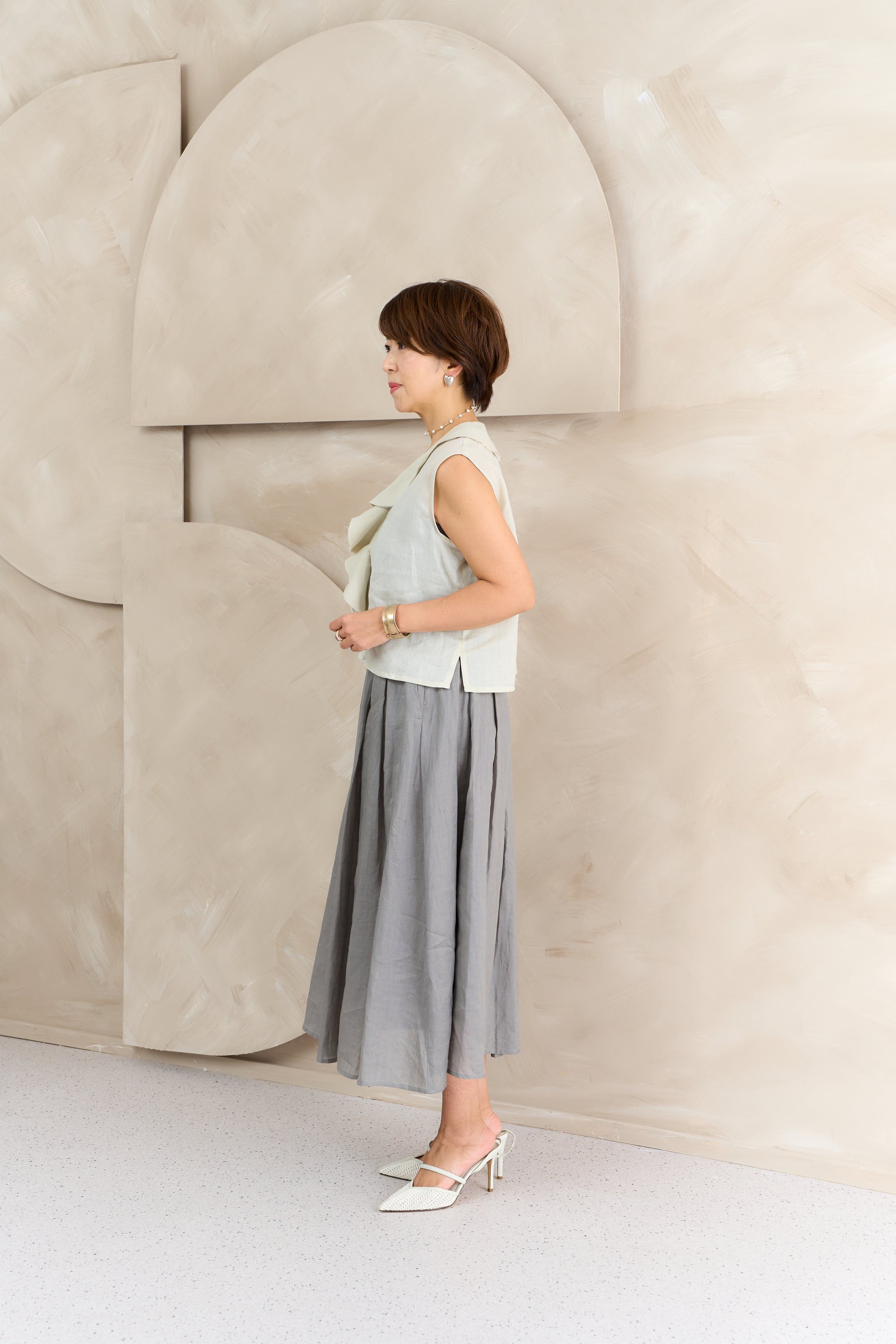 リネンタックスカート NS-374