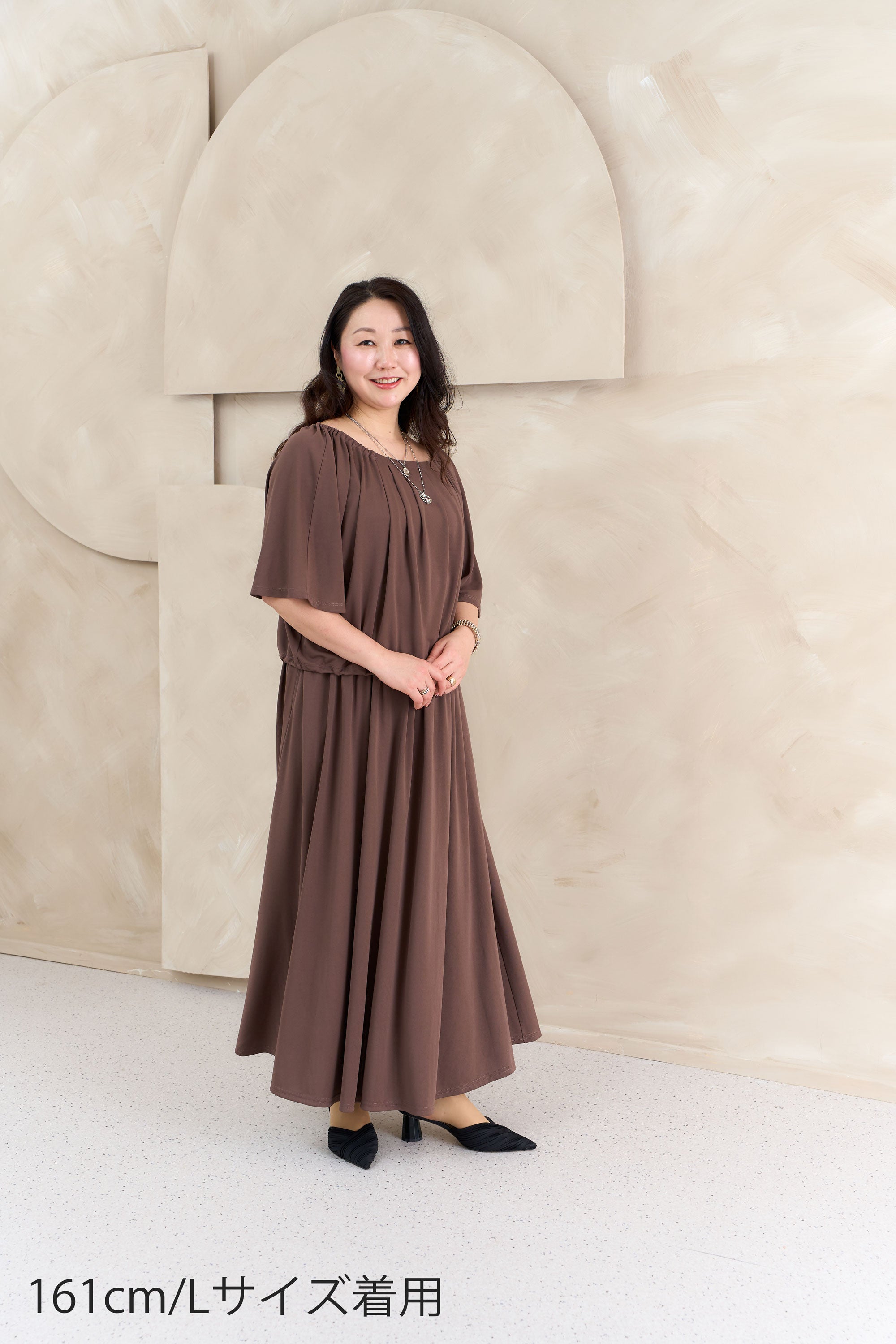 ドルマンスリーブカットソートップ NS-379