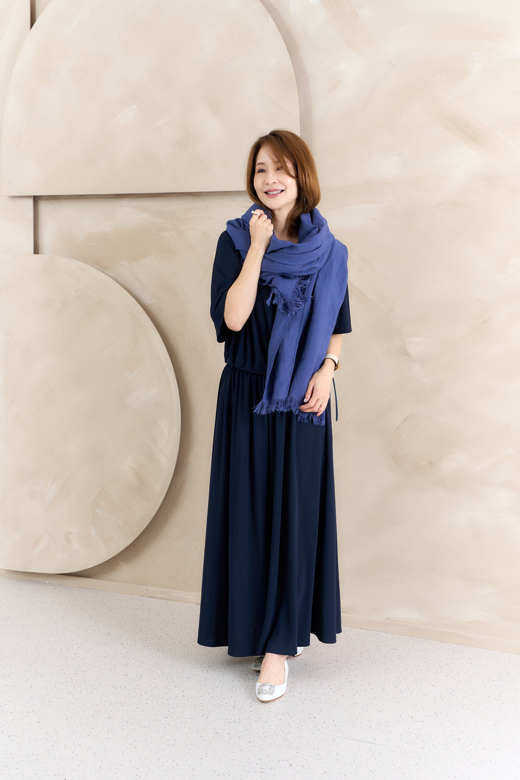 ベルギーリネンビッグストール NS-381