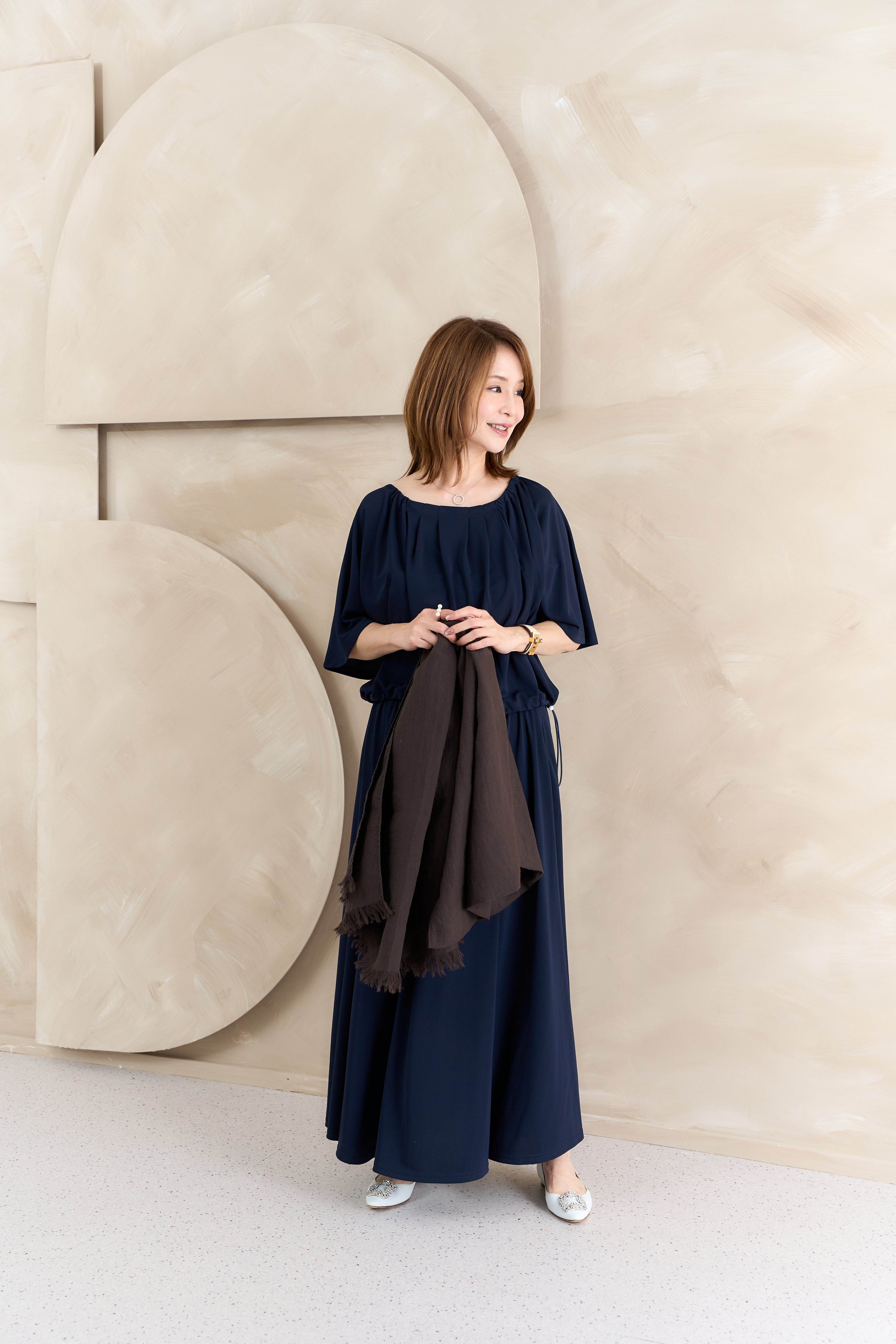 ベルギーリネンビッグストール NS-381