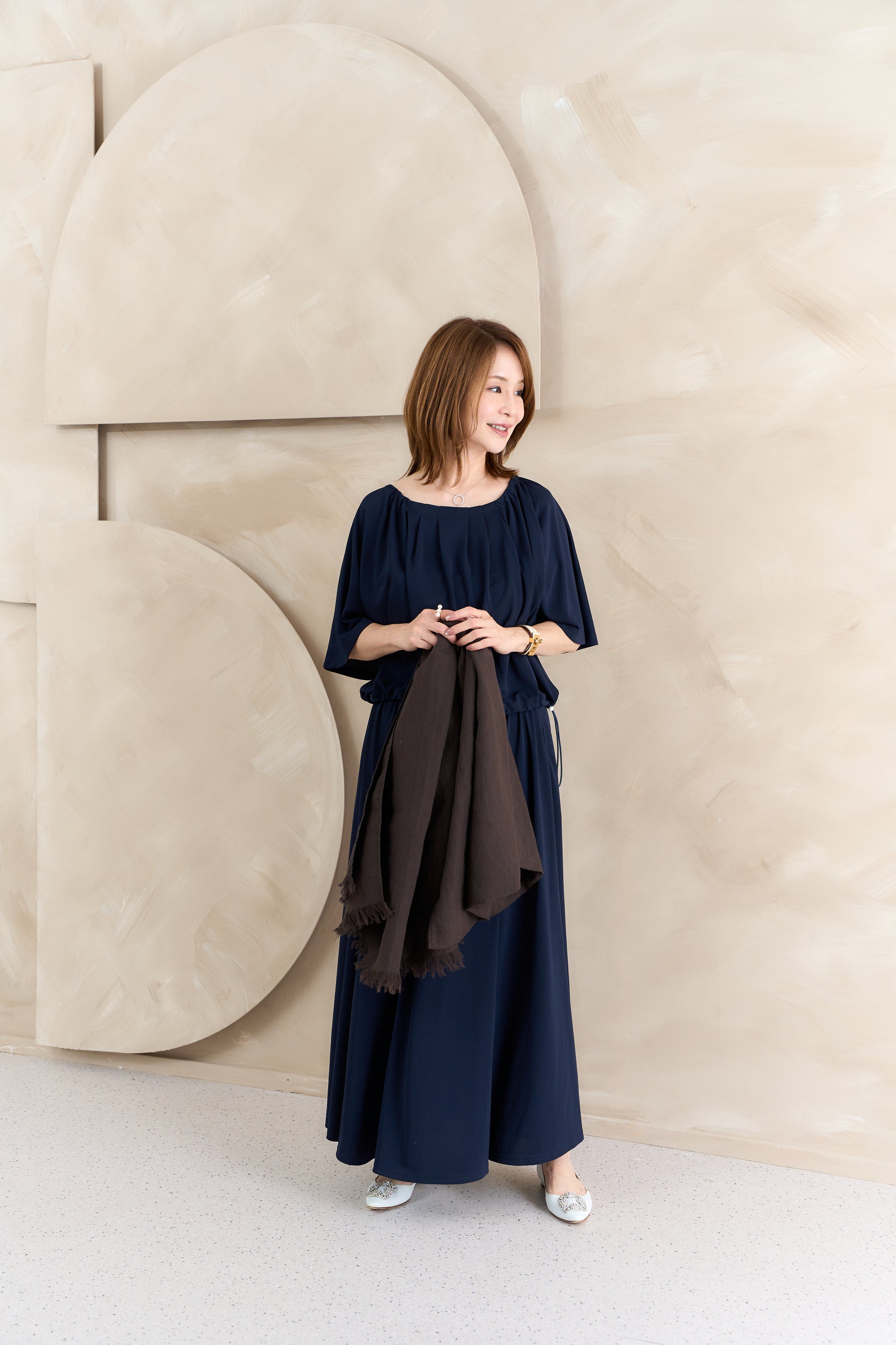 ベルギーリネンビッグストール NS-381