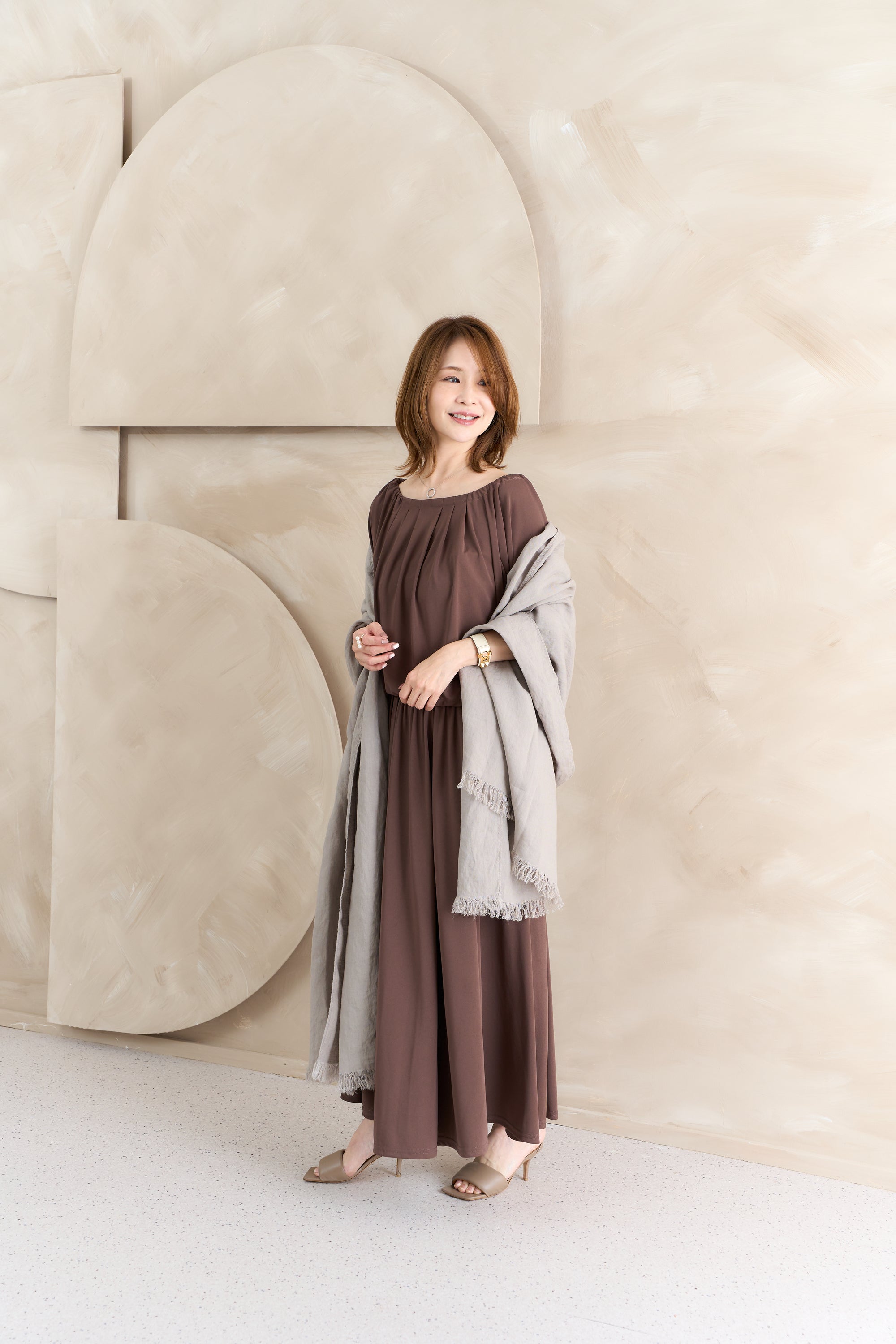 ベルギーリネンビッグストール NS-381