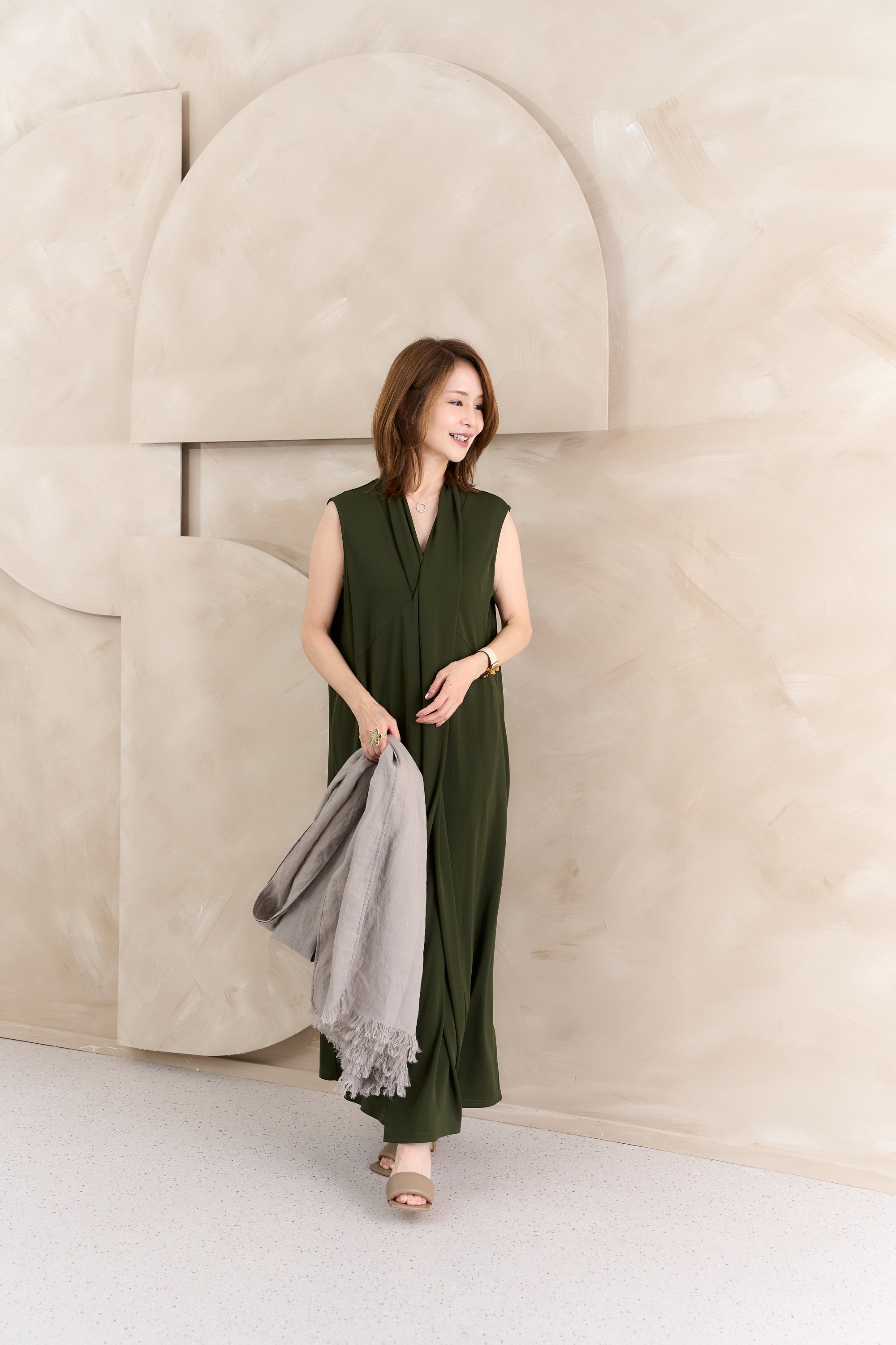 ベルギーリネンビッグストール NS-381