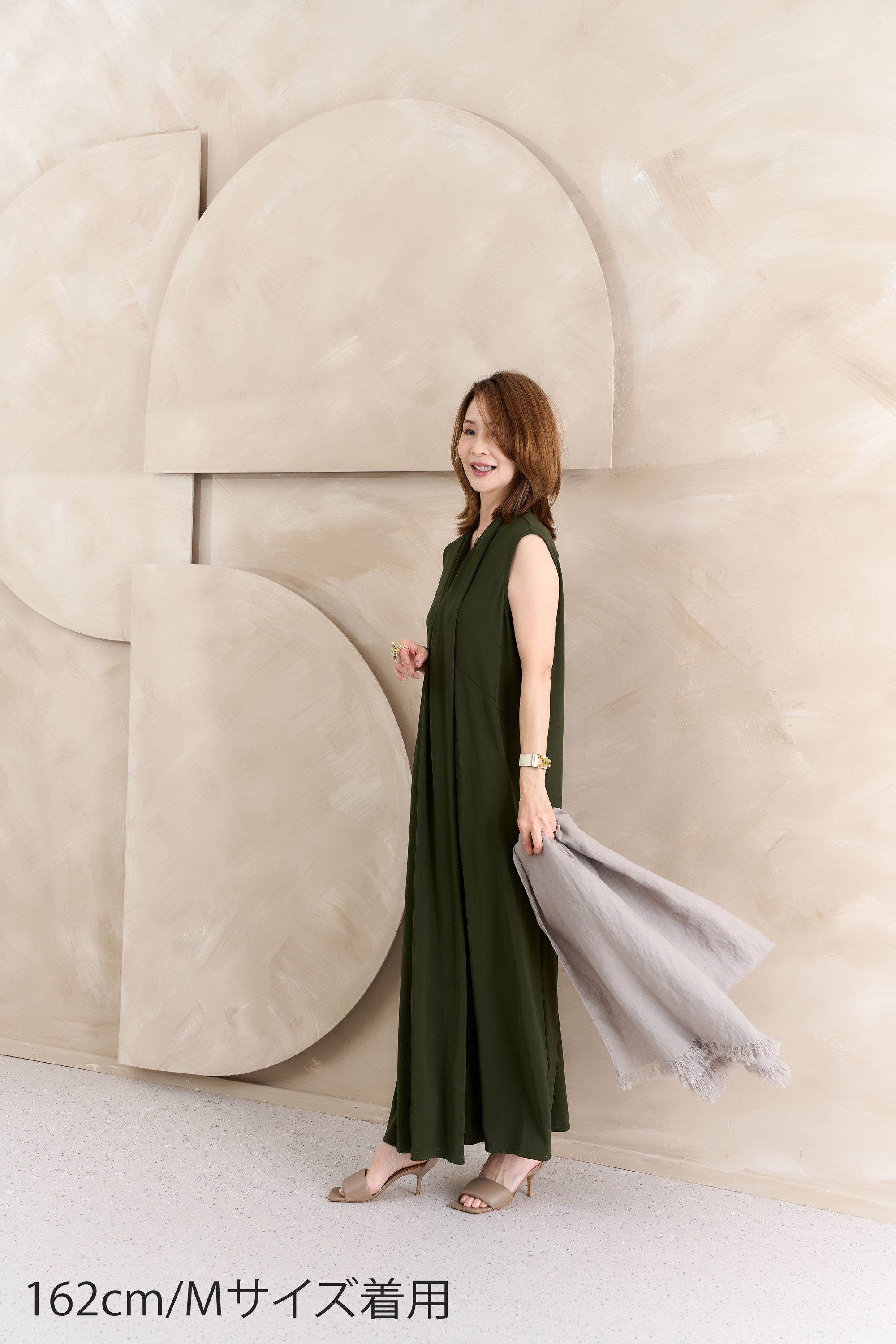 フロントツイストタックワンピース NS-306