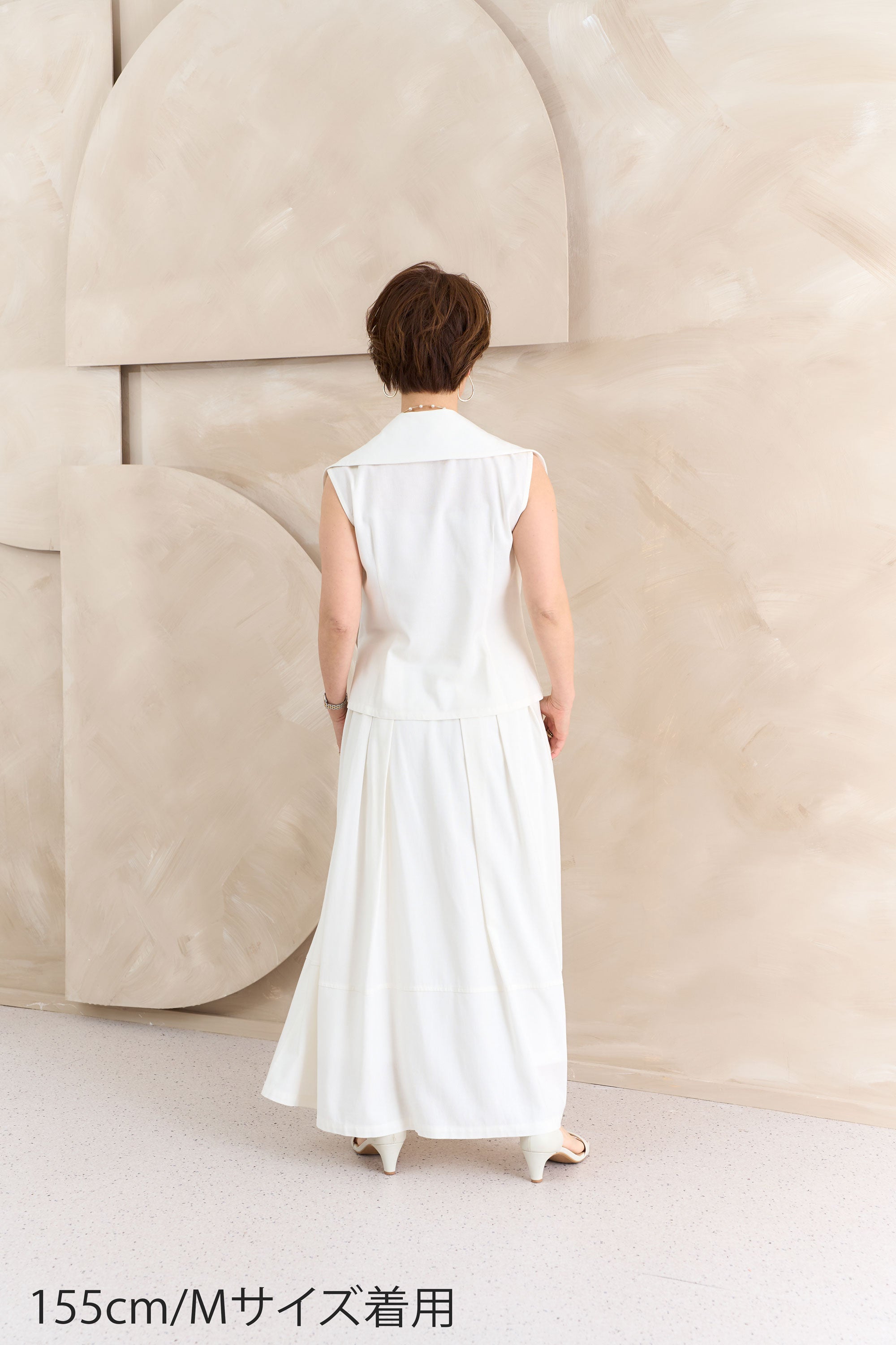 麻混ビッグカラーブラウス NS-361