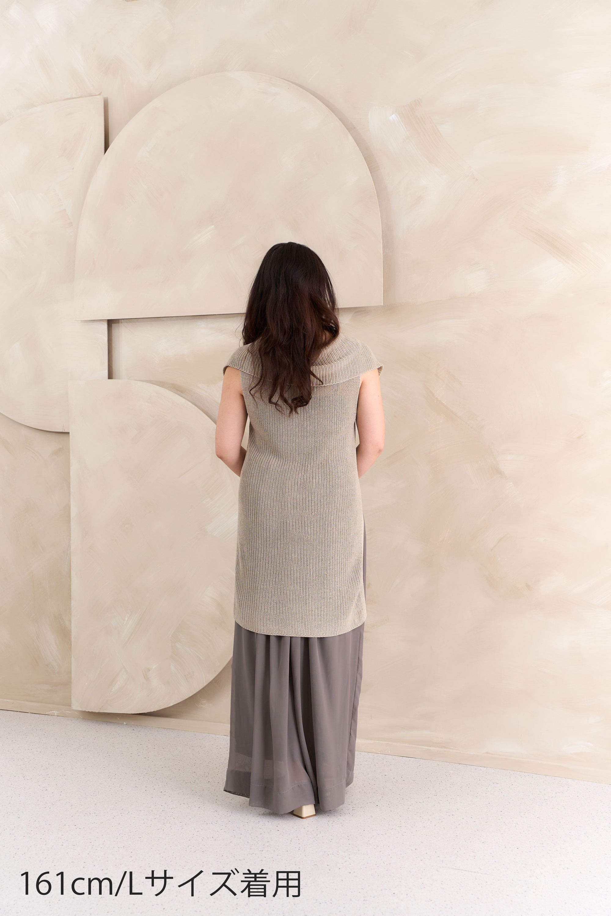 麻混ニットチュニック NS-364