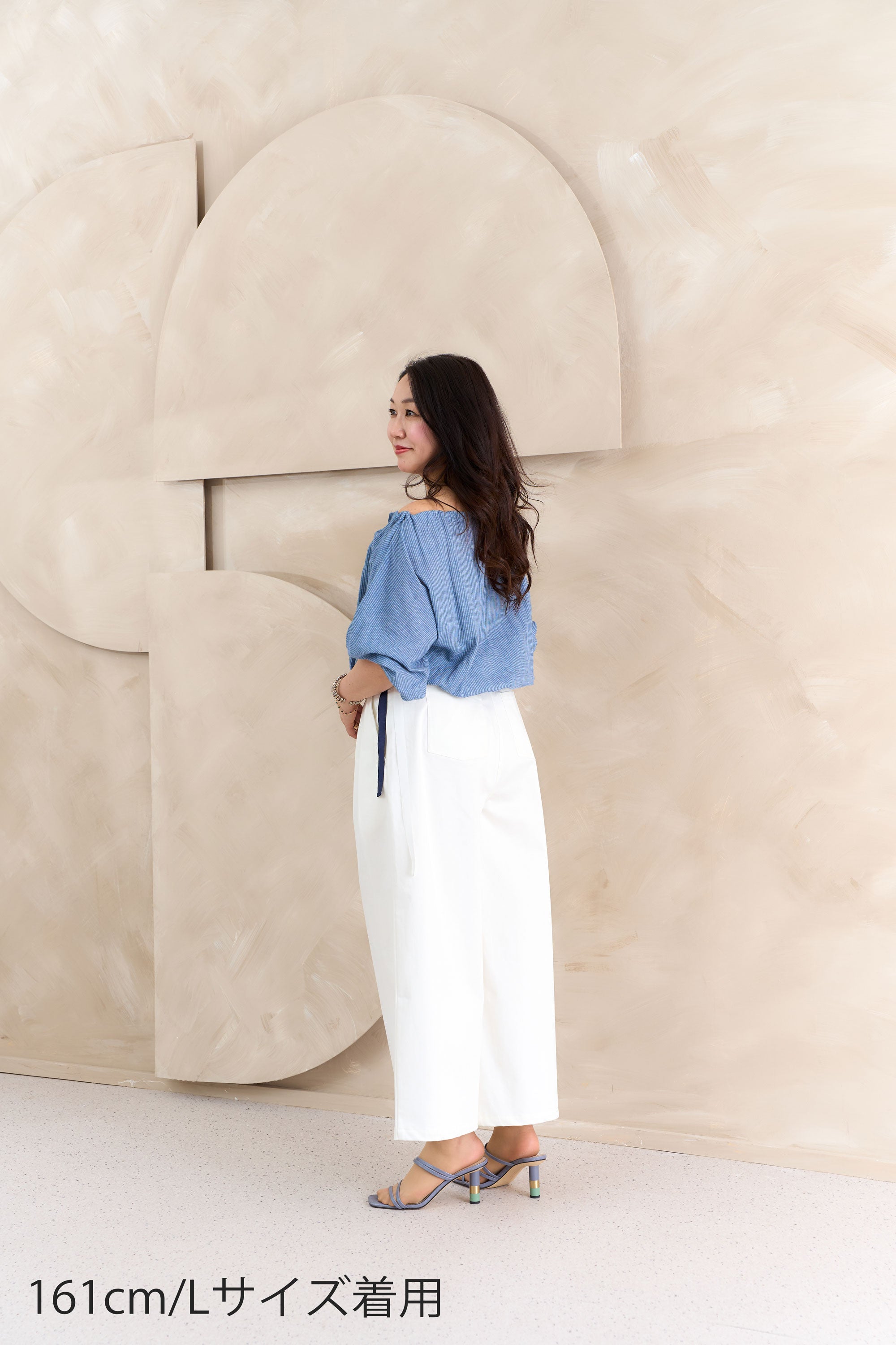 コットンストレッチワイドパンツ NS-369