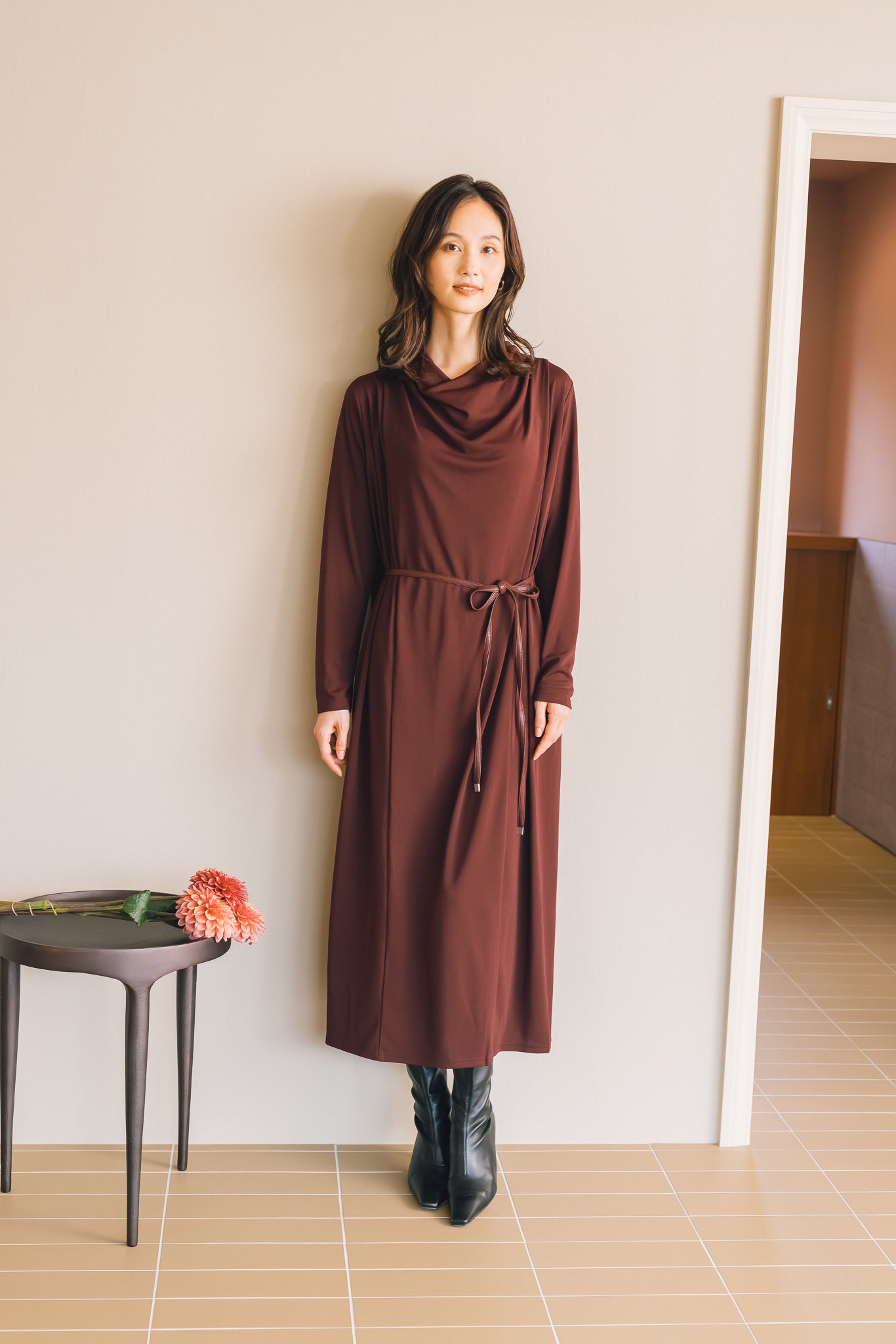 170cm/Mサイズ着用/ワイン