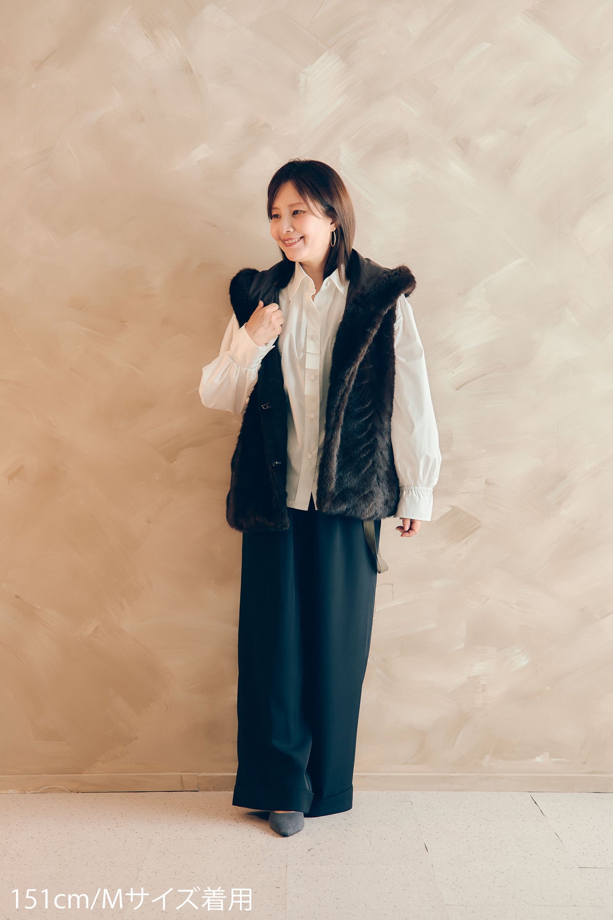 配色ストラップ付パンツ NS-415