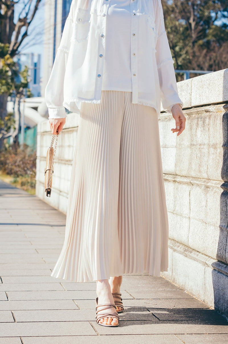 ロングプリーツパンツ　NS-207