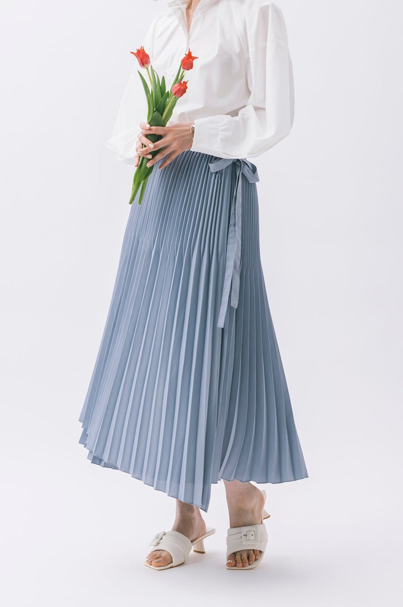 フロントレイヤードプリーツスカート　NS-203