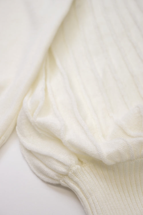 プリーツ風袖　ニットトップ NS-015