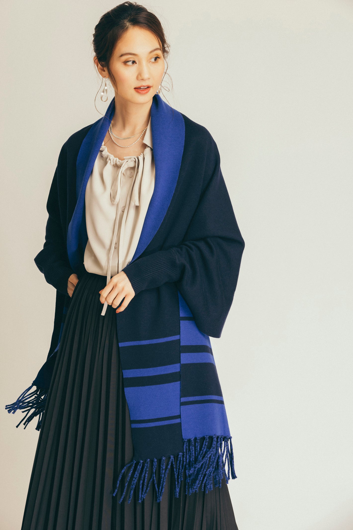 フロントリボンブラウス　NS-110