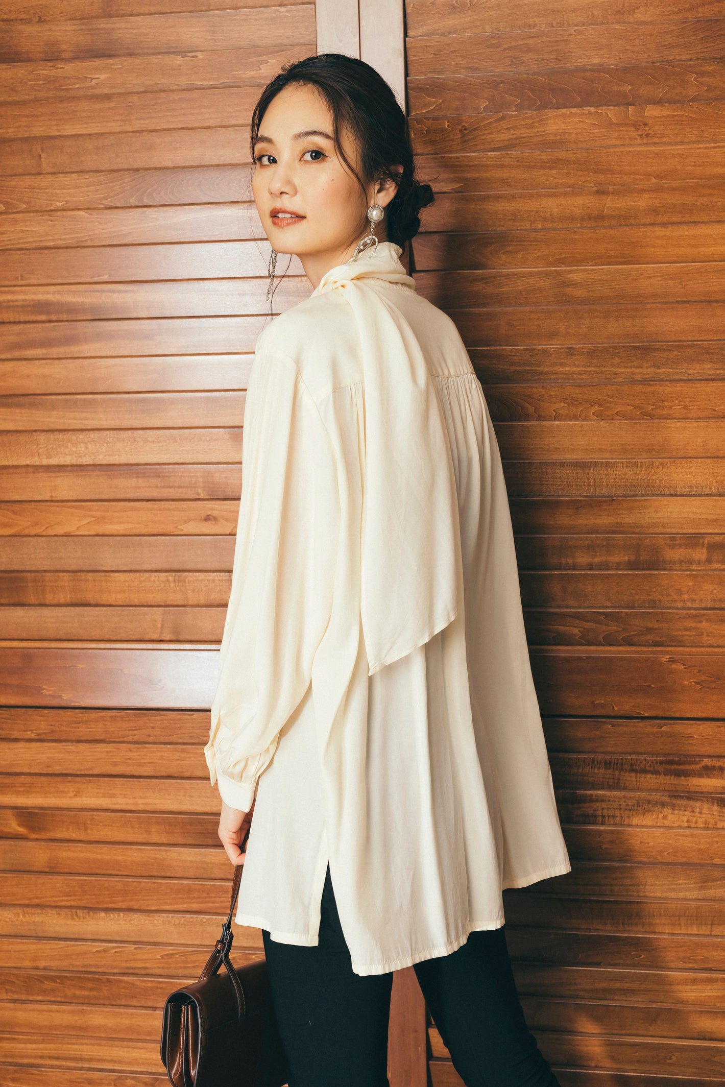 フロントレイヤードブラウス　NS-111