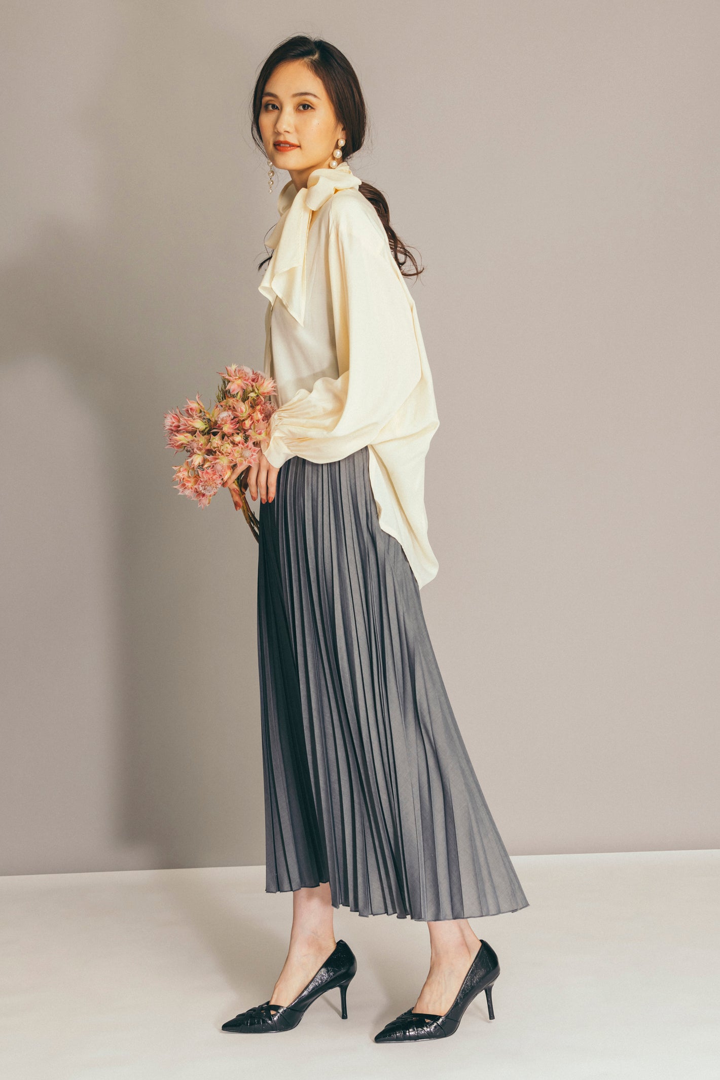 フロントレイヤードブラウス　NS-111